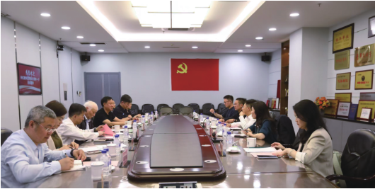  天虹数科董事长肖章林到ok138cn太阳集团商都调研曹和平董事长、赵首沣总经理等领导陪同